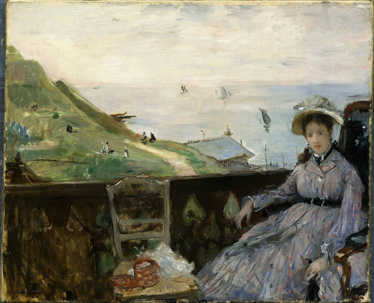 On The Terrace – Berthe Morisot, 1874, framed