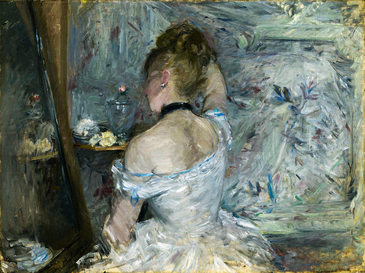 Woman At Her Toilette – Berthe Morisot, 1885, framed