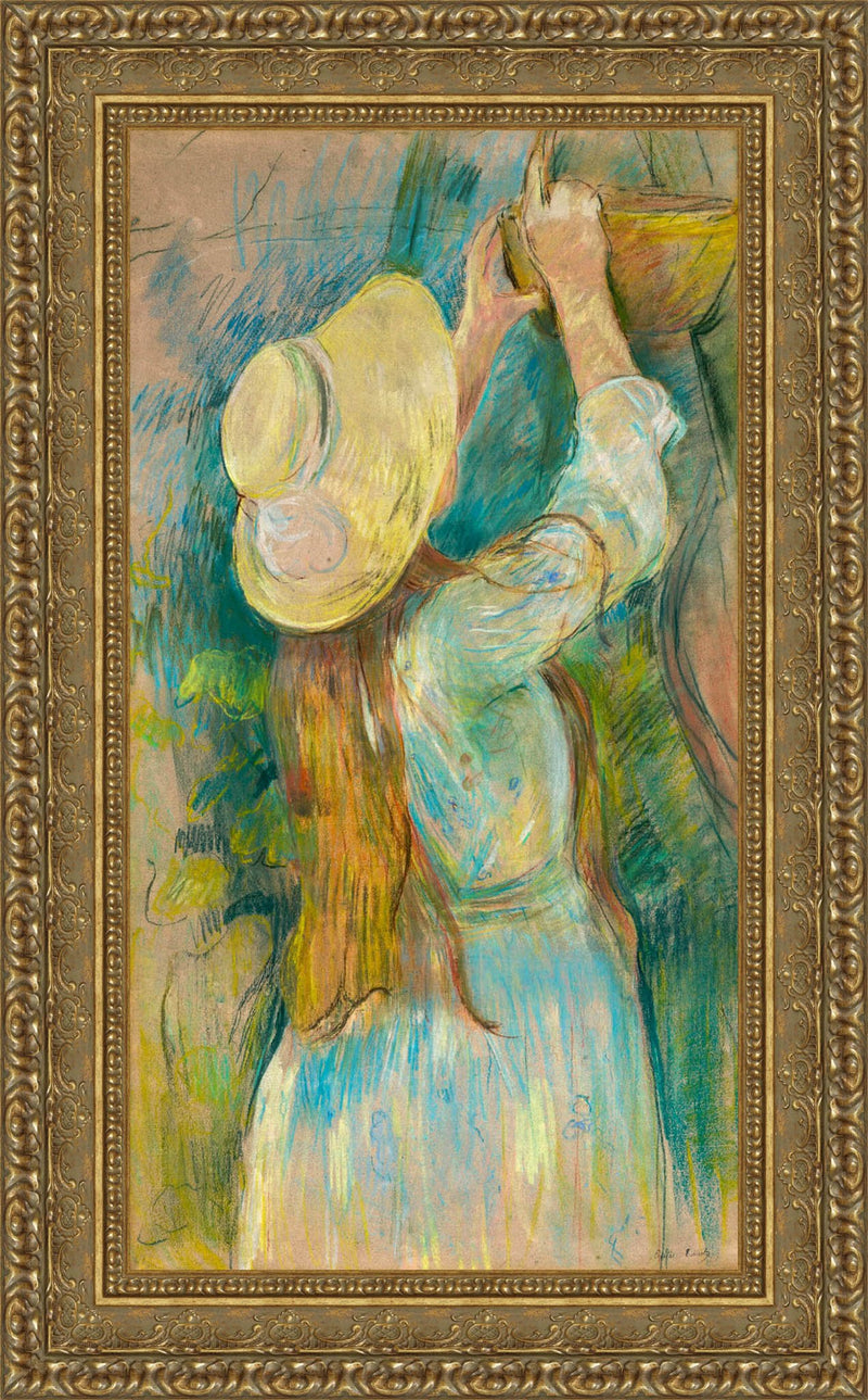 Young Girl Holding A Basket – Berthe Morisot, c. 1889