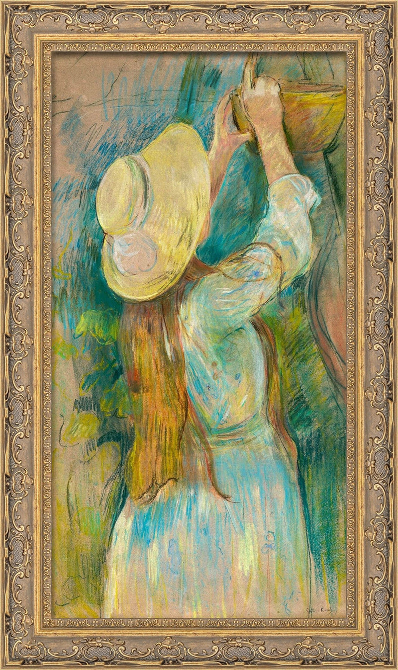 Young Girl Holding A Basket – Berthe Morisot, c. 1889