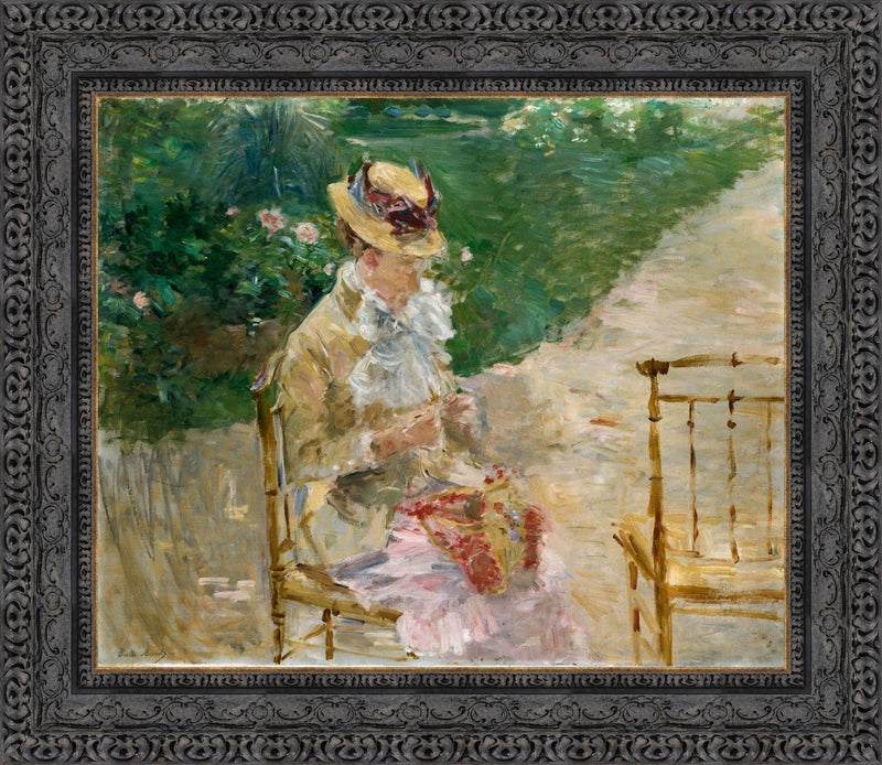 Young Woman Knitting – Berthe Morisot, 1883