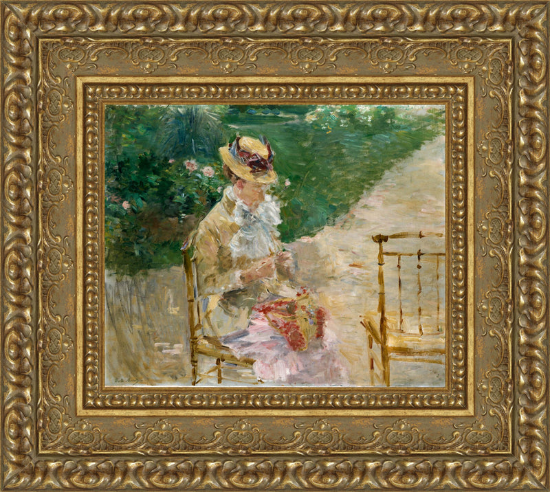Young Woman Knitting – Berthe Morisot, 1883