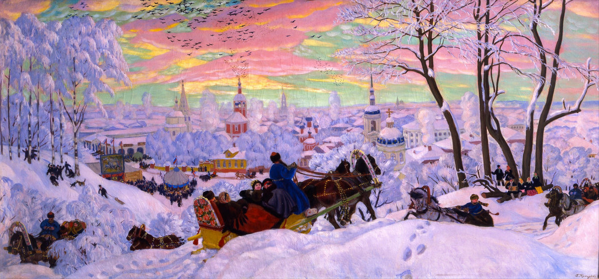 Shrovetide – Boris Kustodiev, 1916, framed