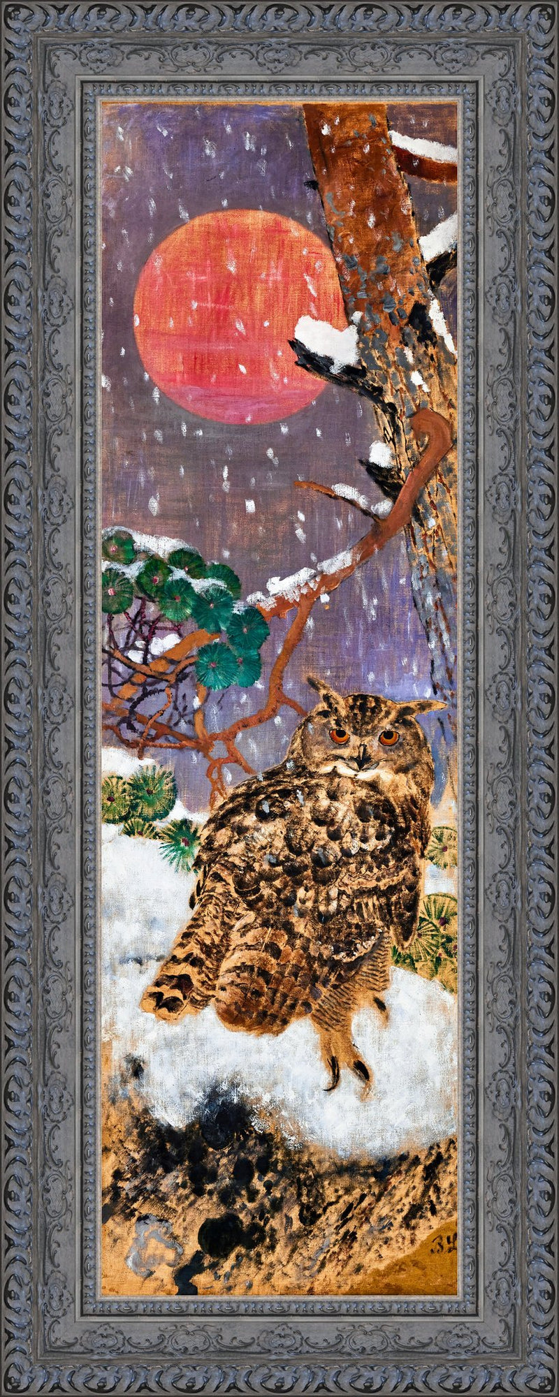 Eagle Owl in the Moonlight – Bruno Liljefors, 1895