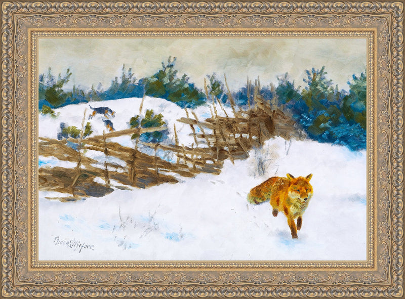Fox in a Winter Landscape – Bruno Liljefors, 1905