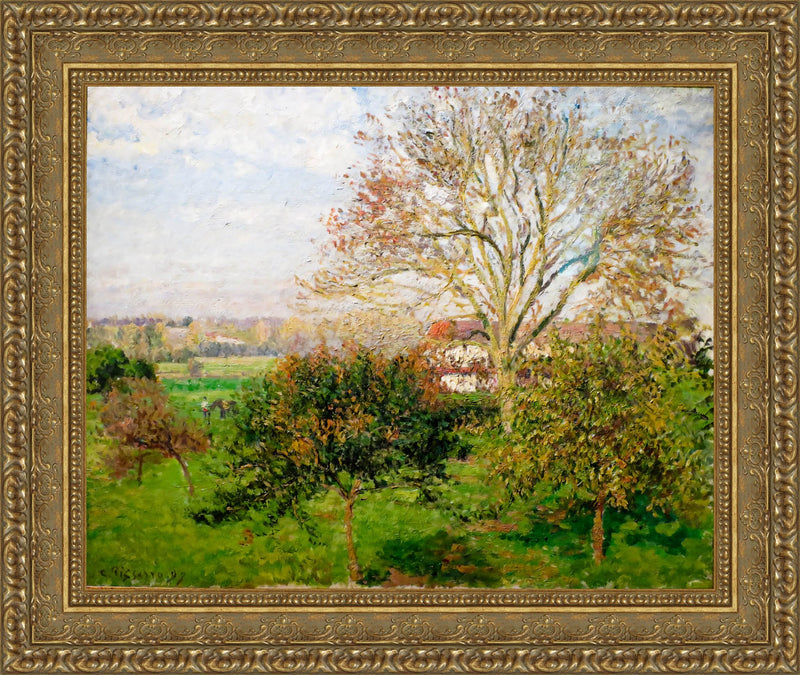 Autumn Morning at Eragny – Camille Pissarro, 1897