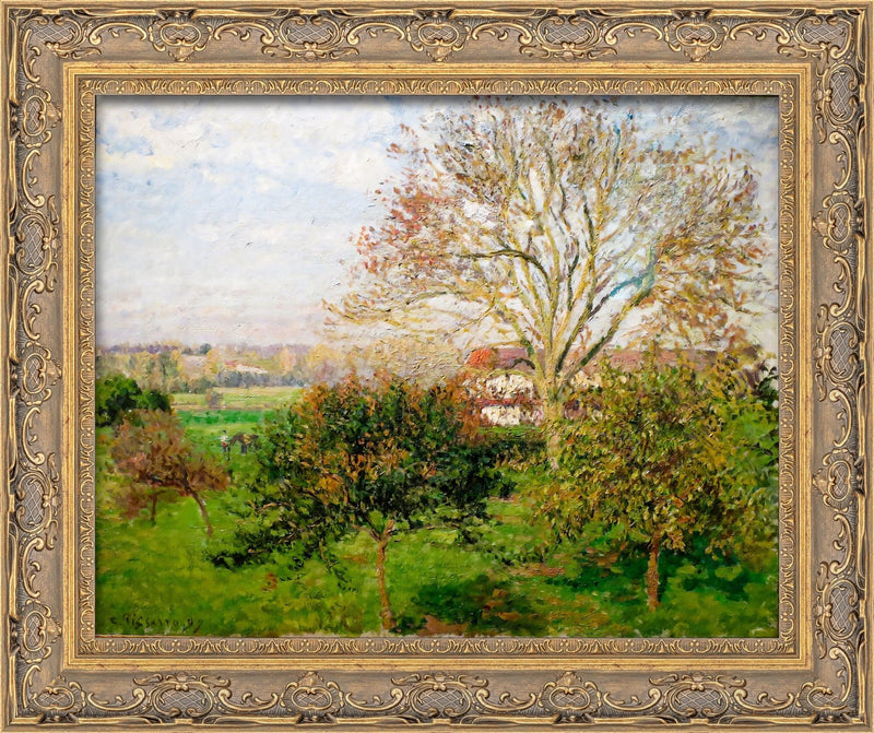 Autumn Morning at Eragny – Camille Pissarro, 1897