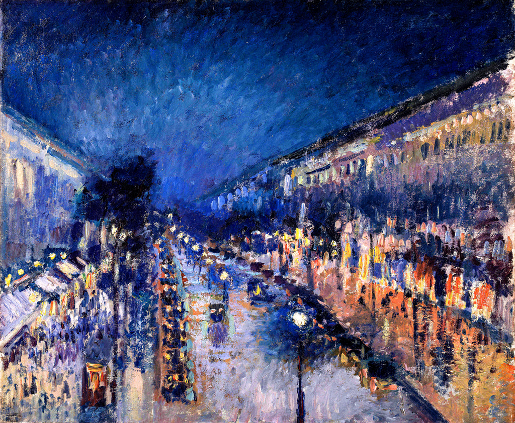 Boulevard Montmartre at Night (Le Boulevard Montmartre, la nuit)