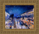 Boulevard Montmartre at Night – Camille Pissarro, 1897