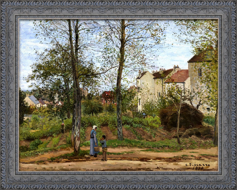 Houses at Bougival – Camille Pissarro, 1870