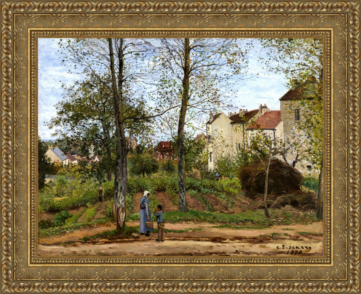Houses at Bougival – Camille Pissarro, 1870