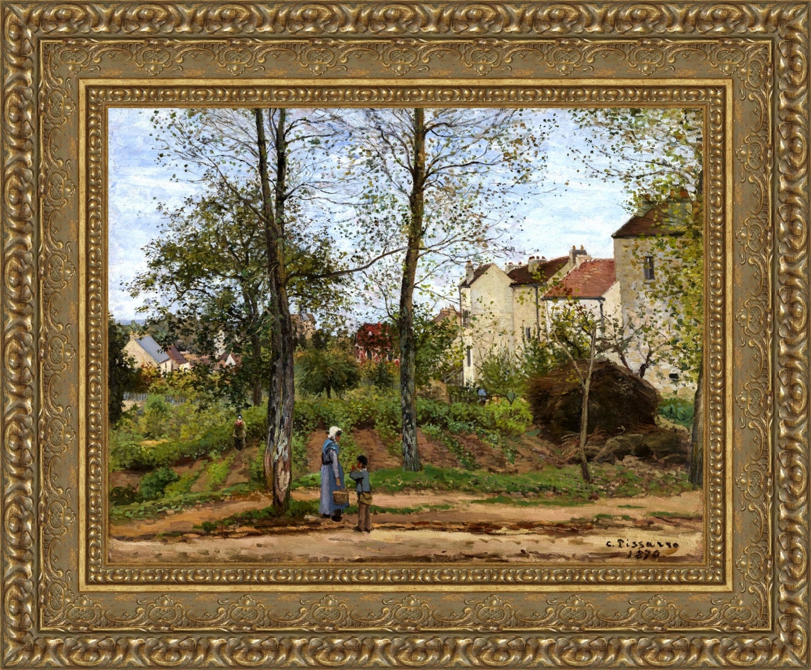 Houses at Bougival – Camille Pissarro, 1870