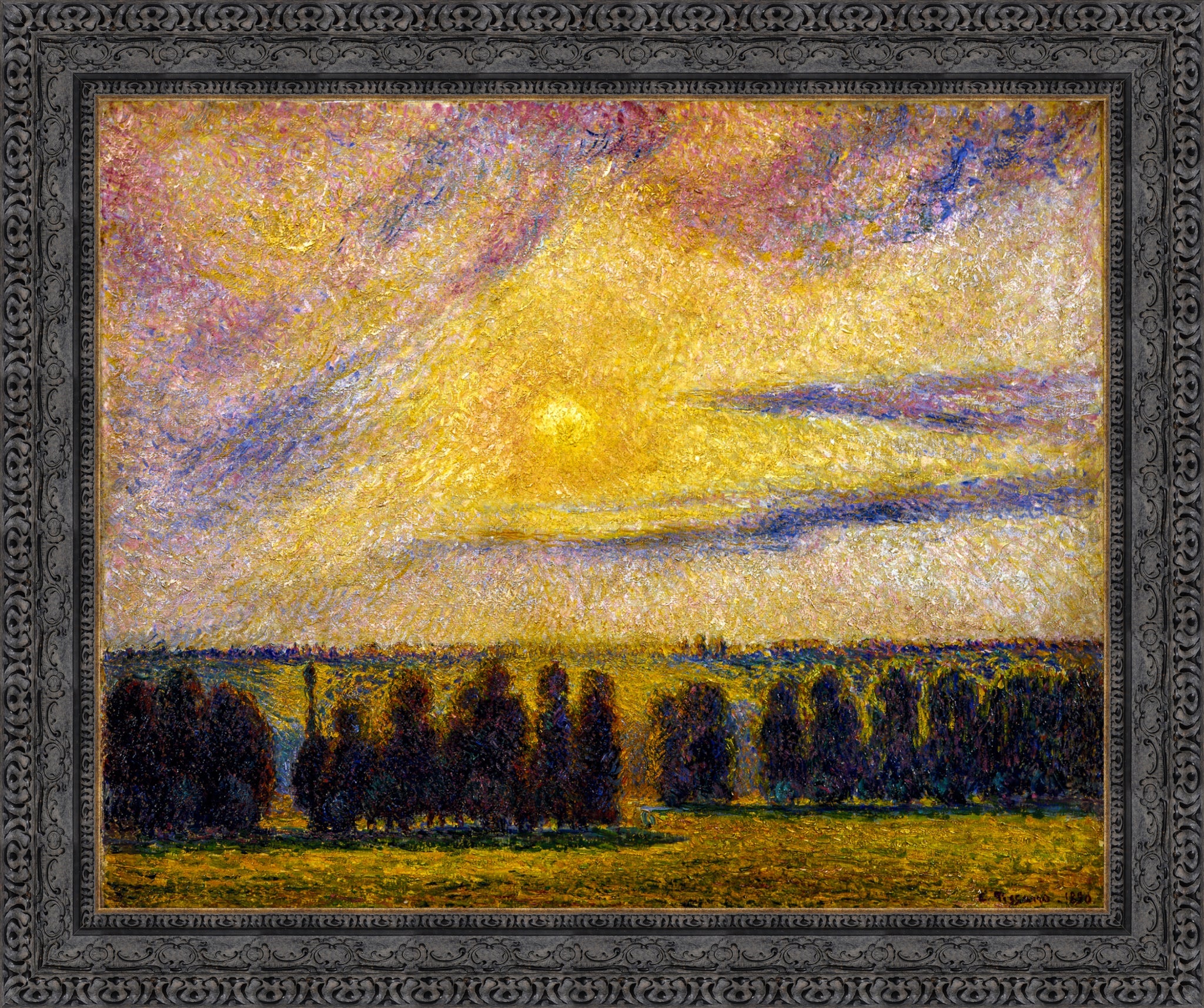 Sunset at Eragny
