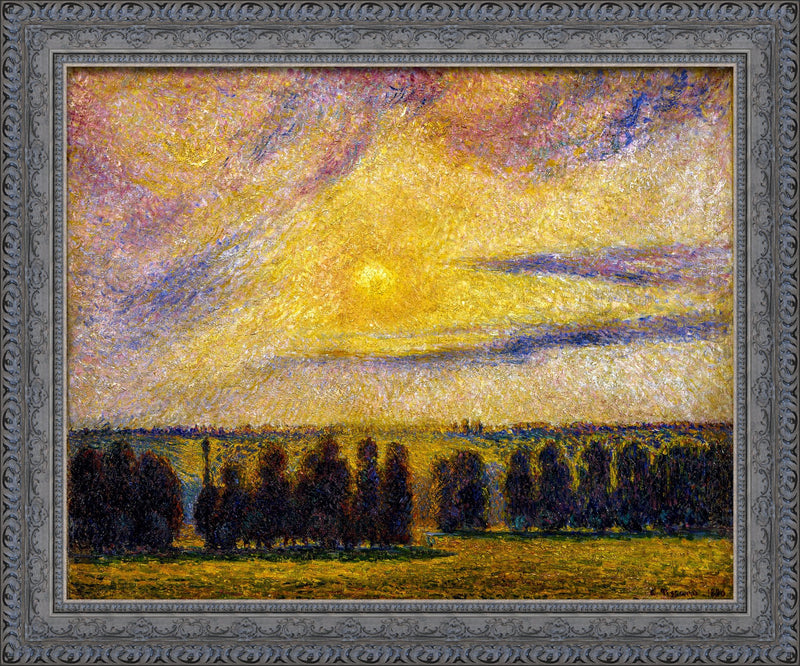 Sunset at Éragny – Camille Pissarro, 1892