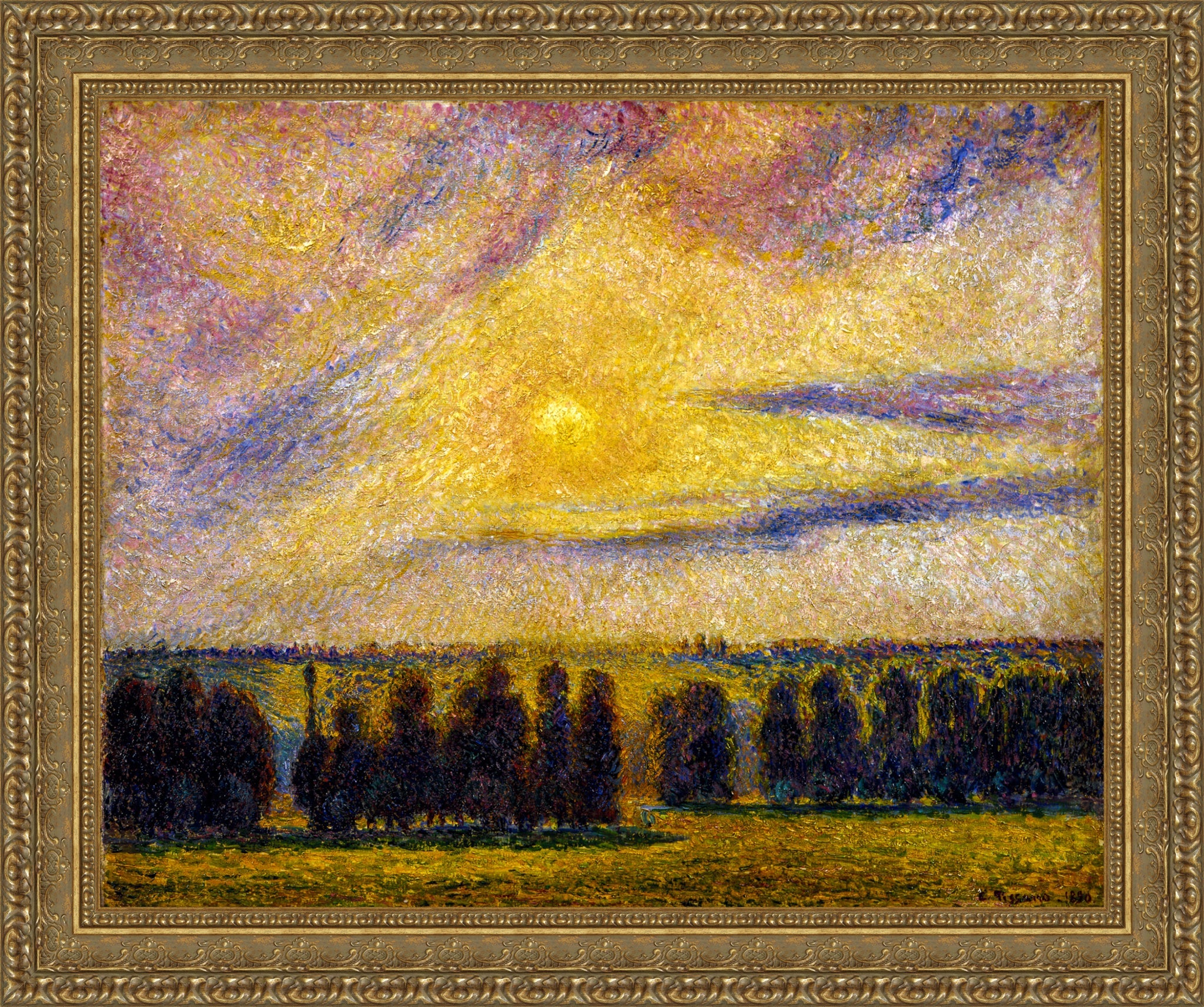 Sunset at Eragny