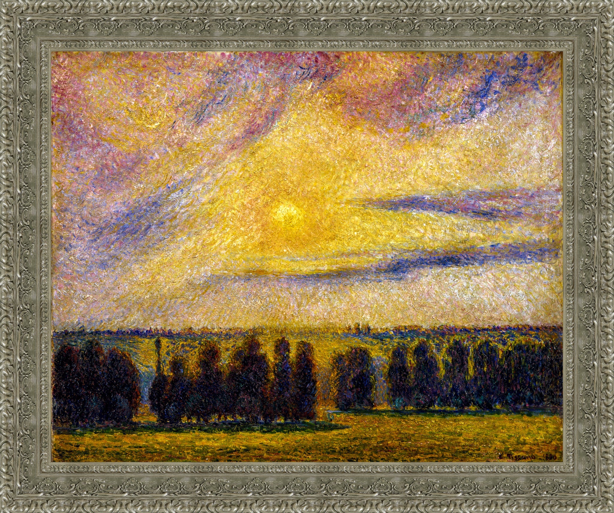 Sunset at Eragny