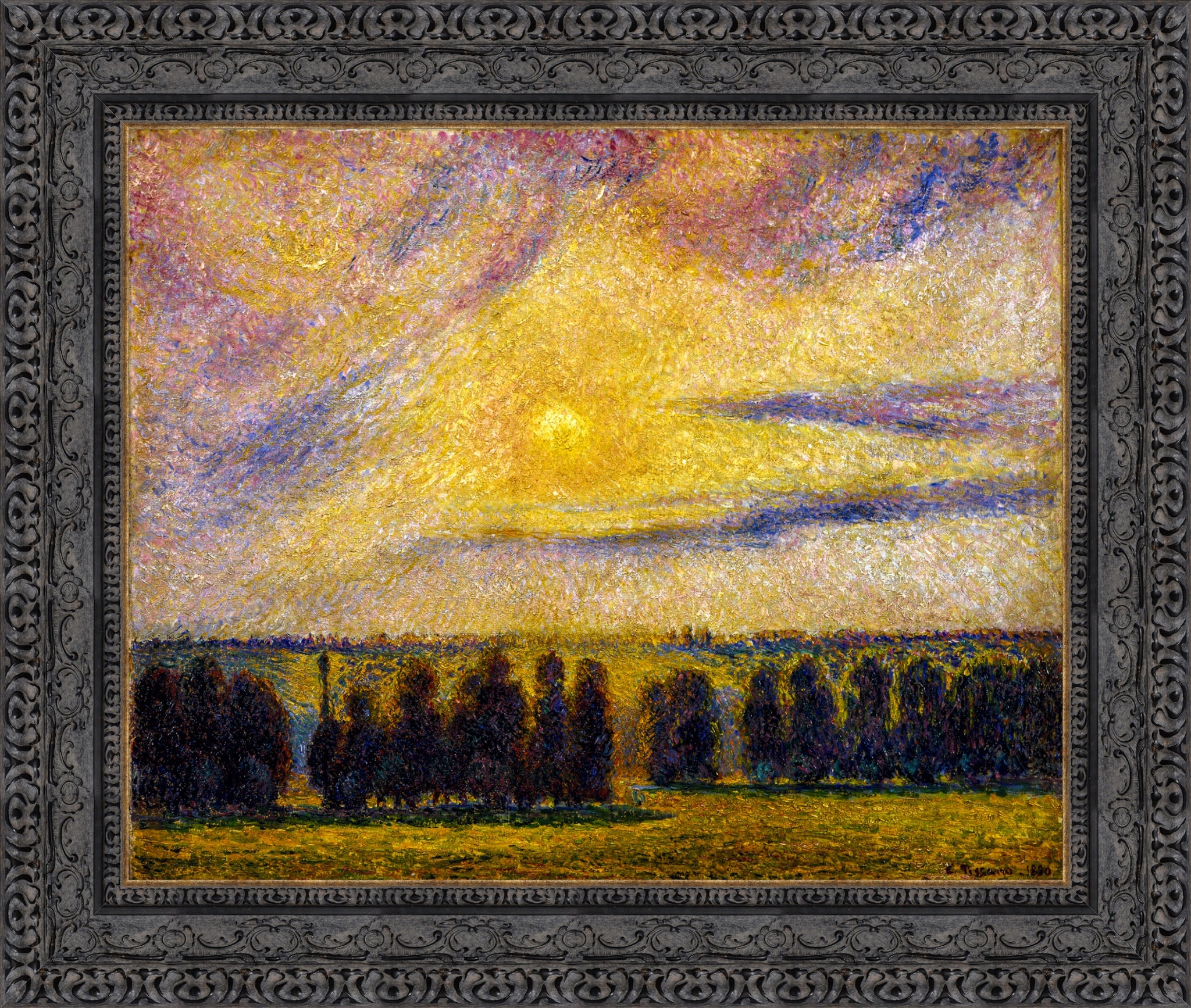 Sunset at Eragny