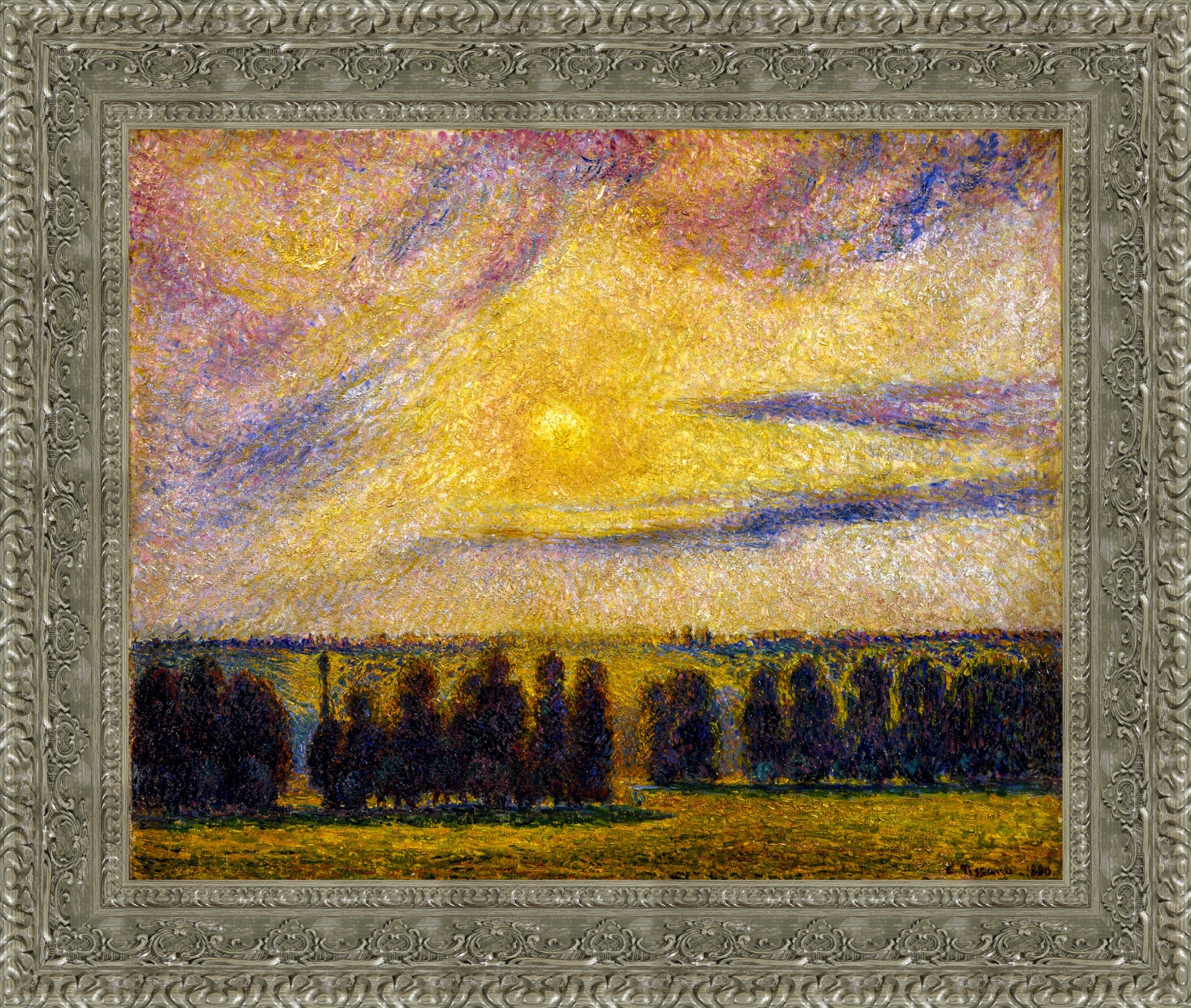 Sunset at Eragny