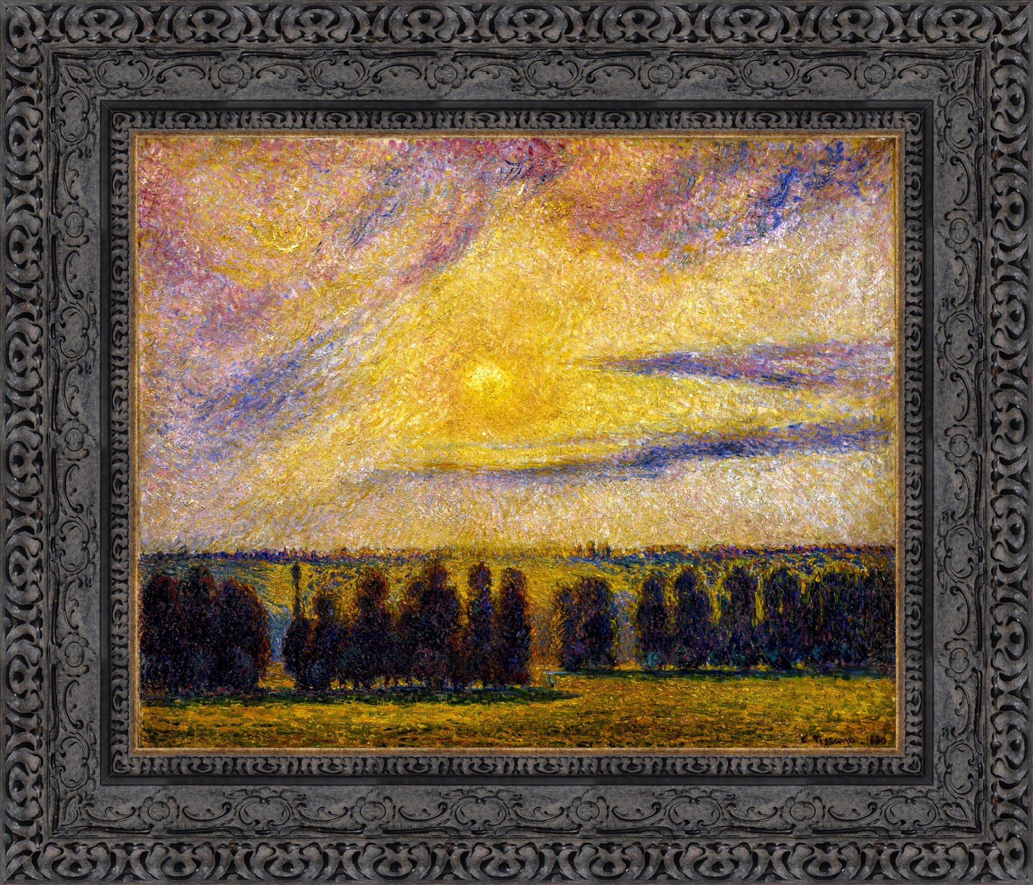 Sunset at Eragny