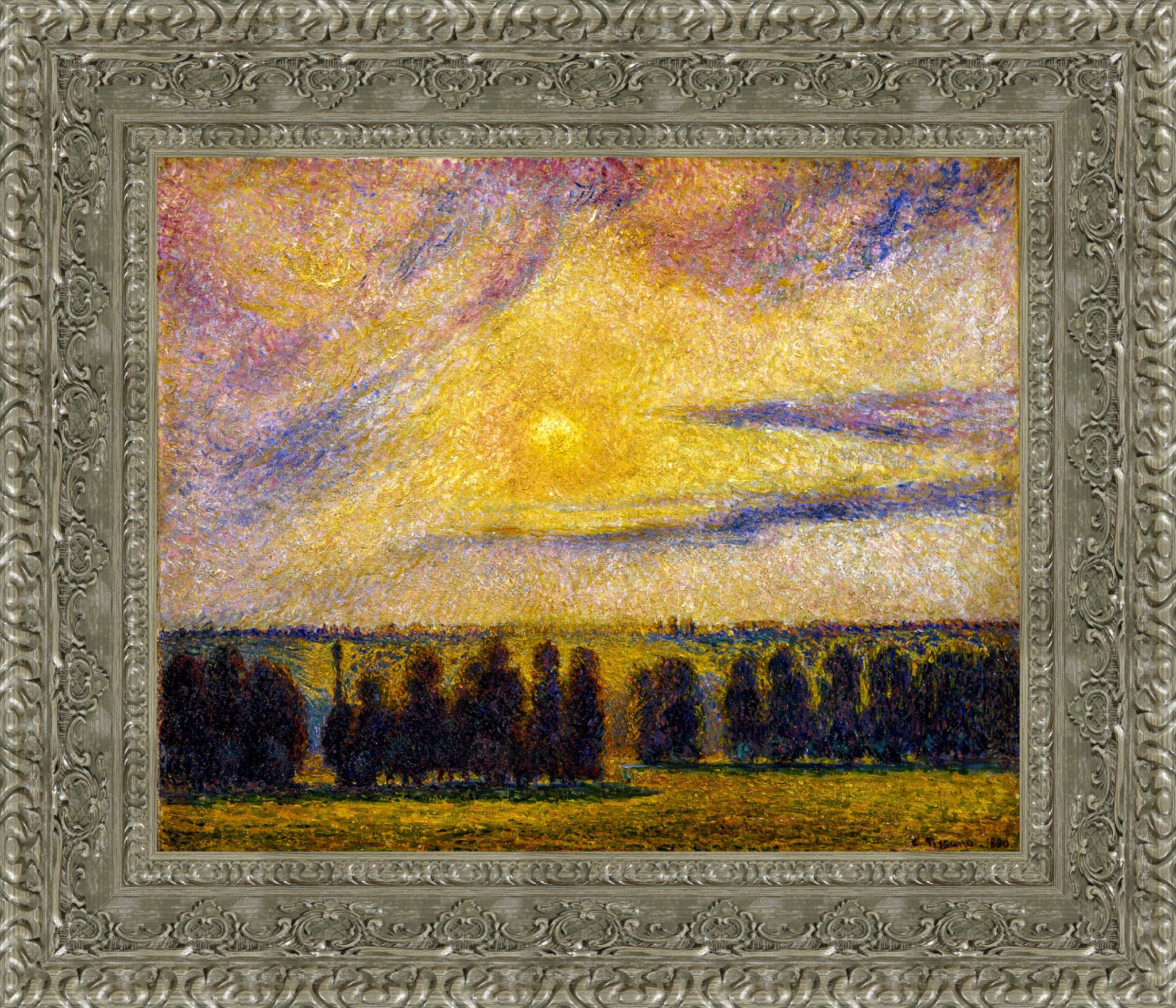 Sunset at Eragny