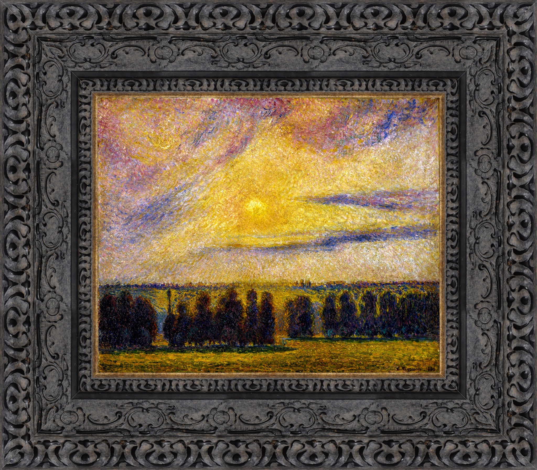 Sunset at Eragny