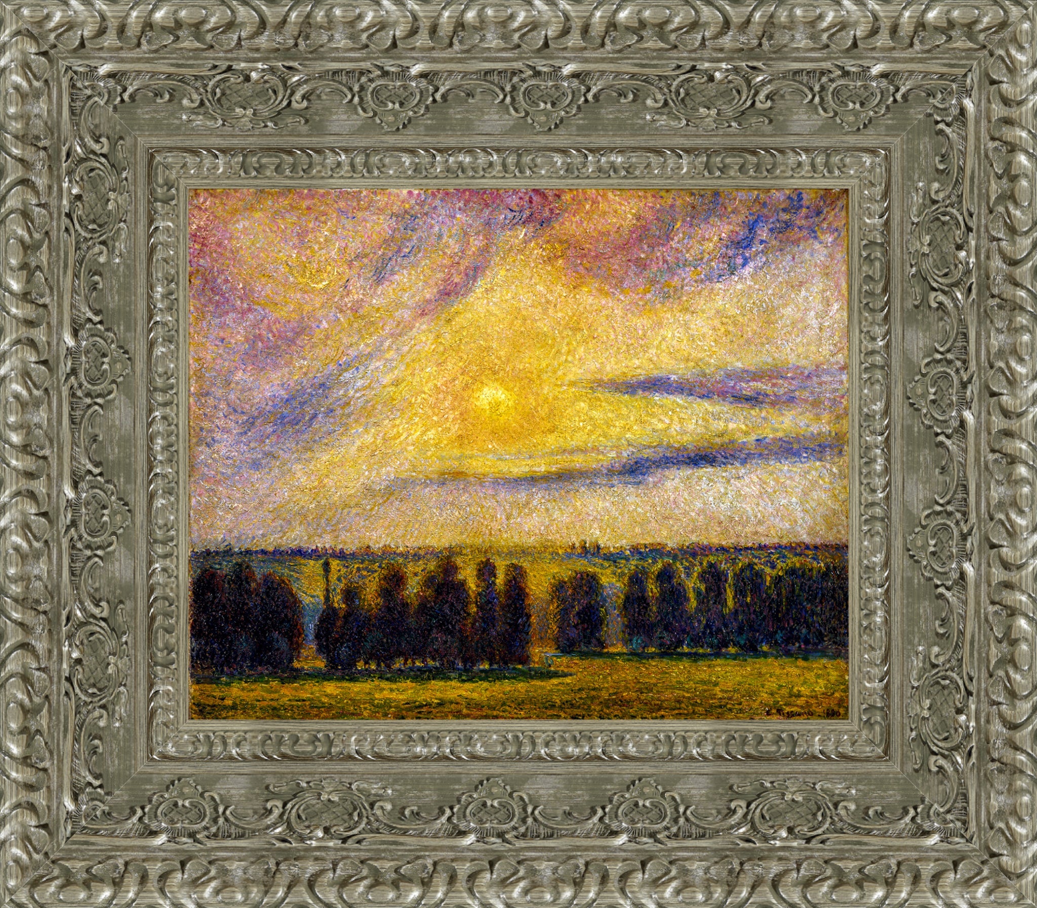 Sunset at Eragny
