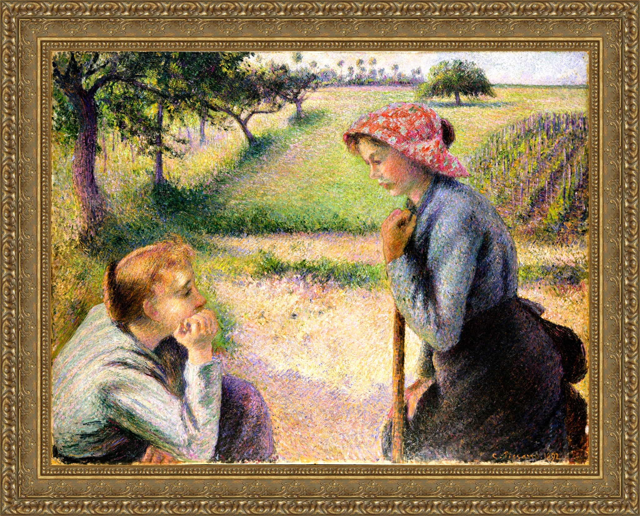 Two Young Peasant Women