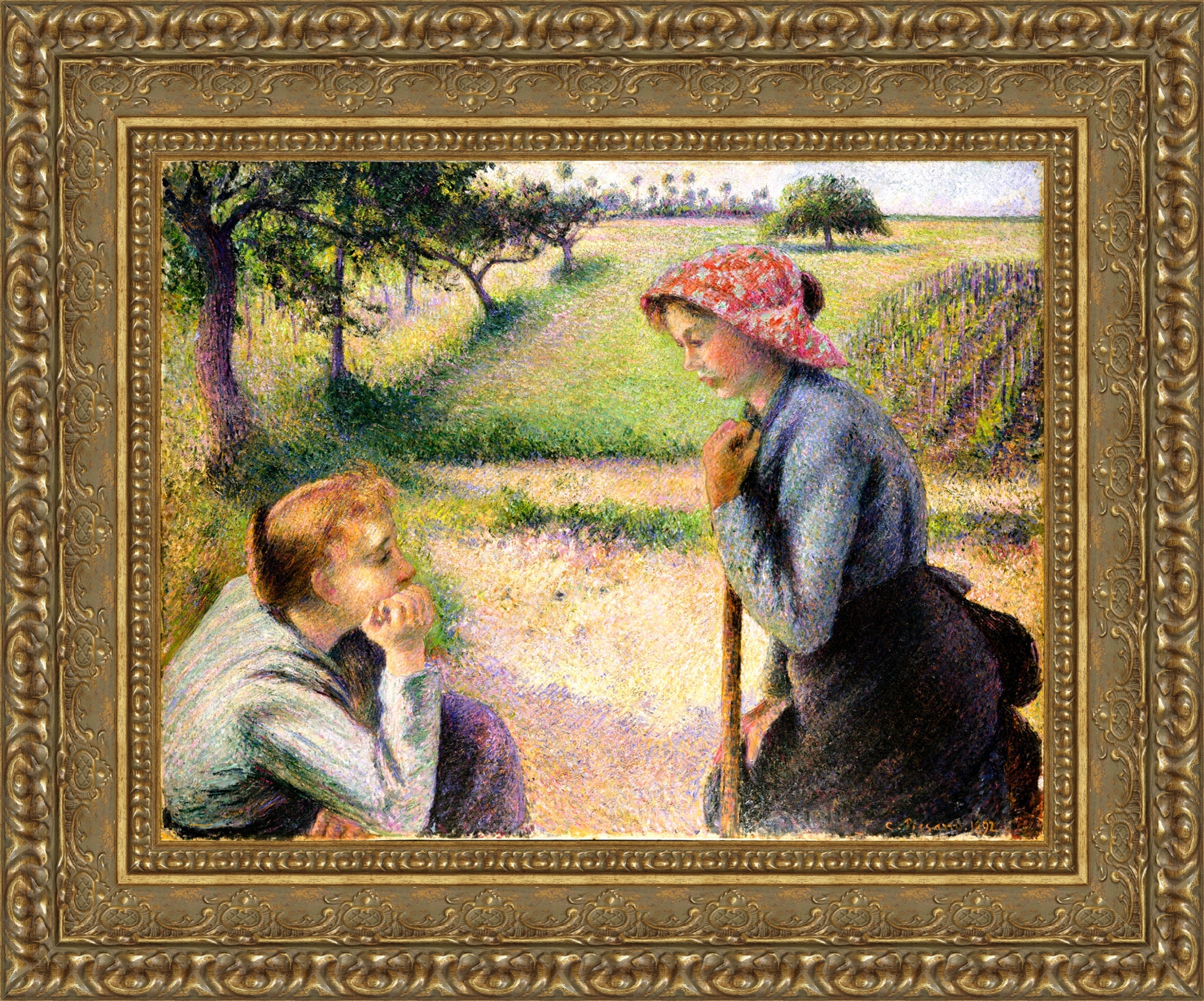 Two Young Peasant Women