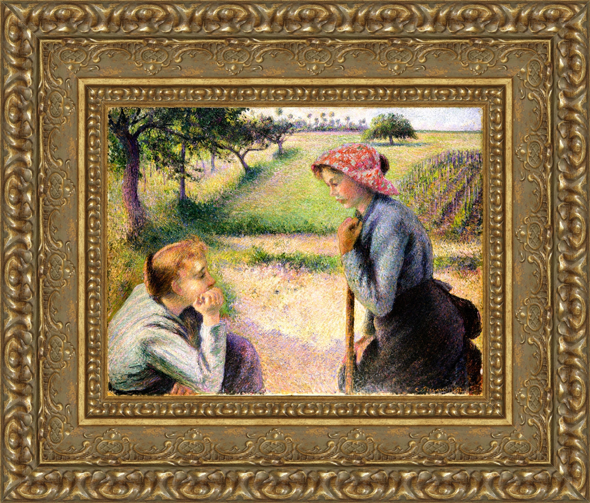 Two Young Peasant Women