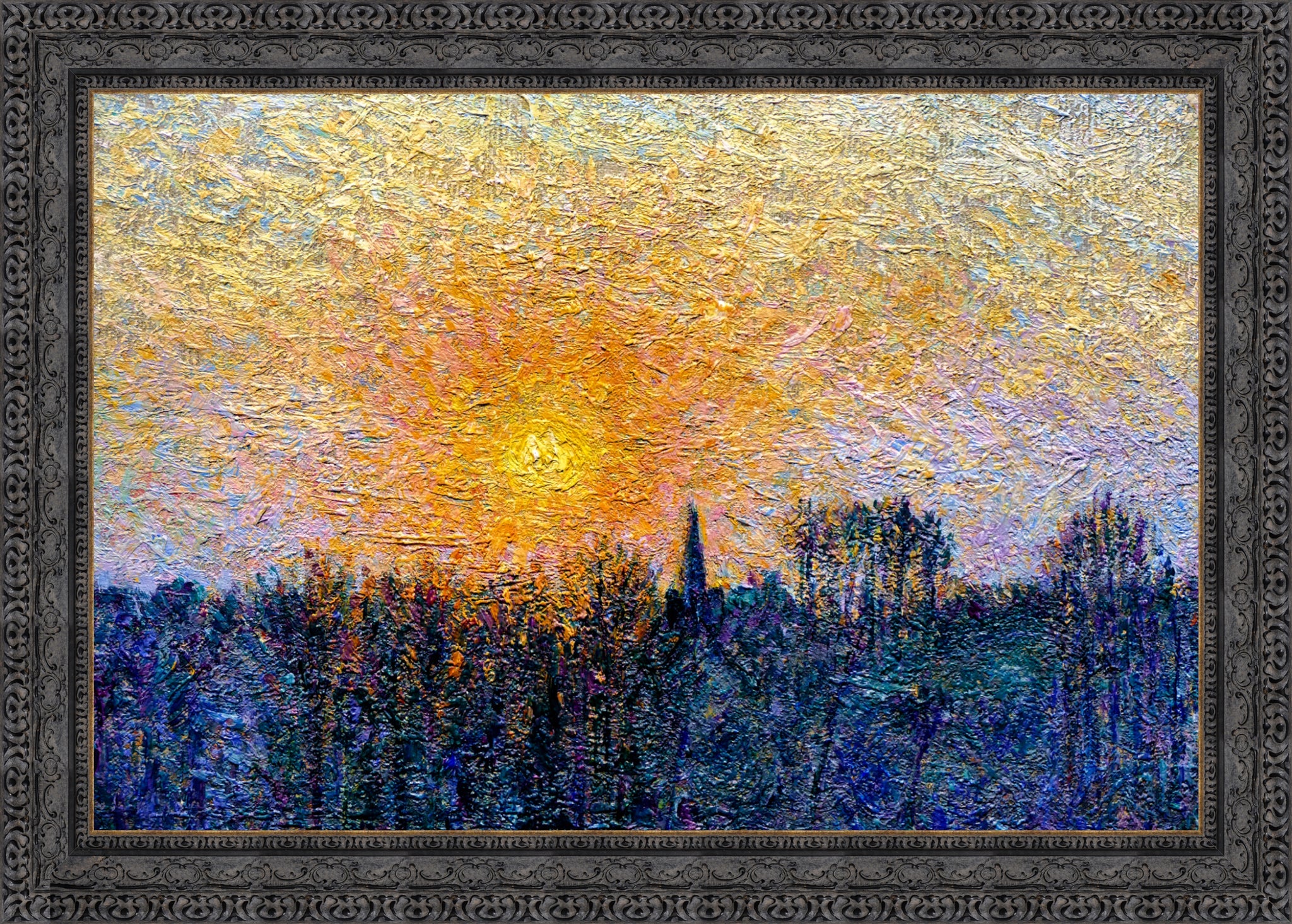 View of Bazincourt, Sunset