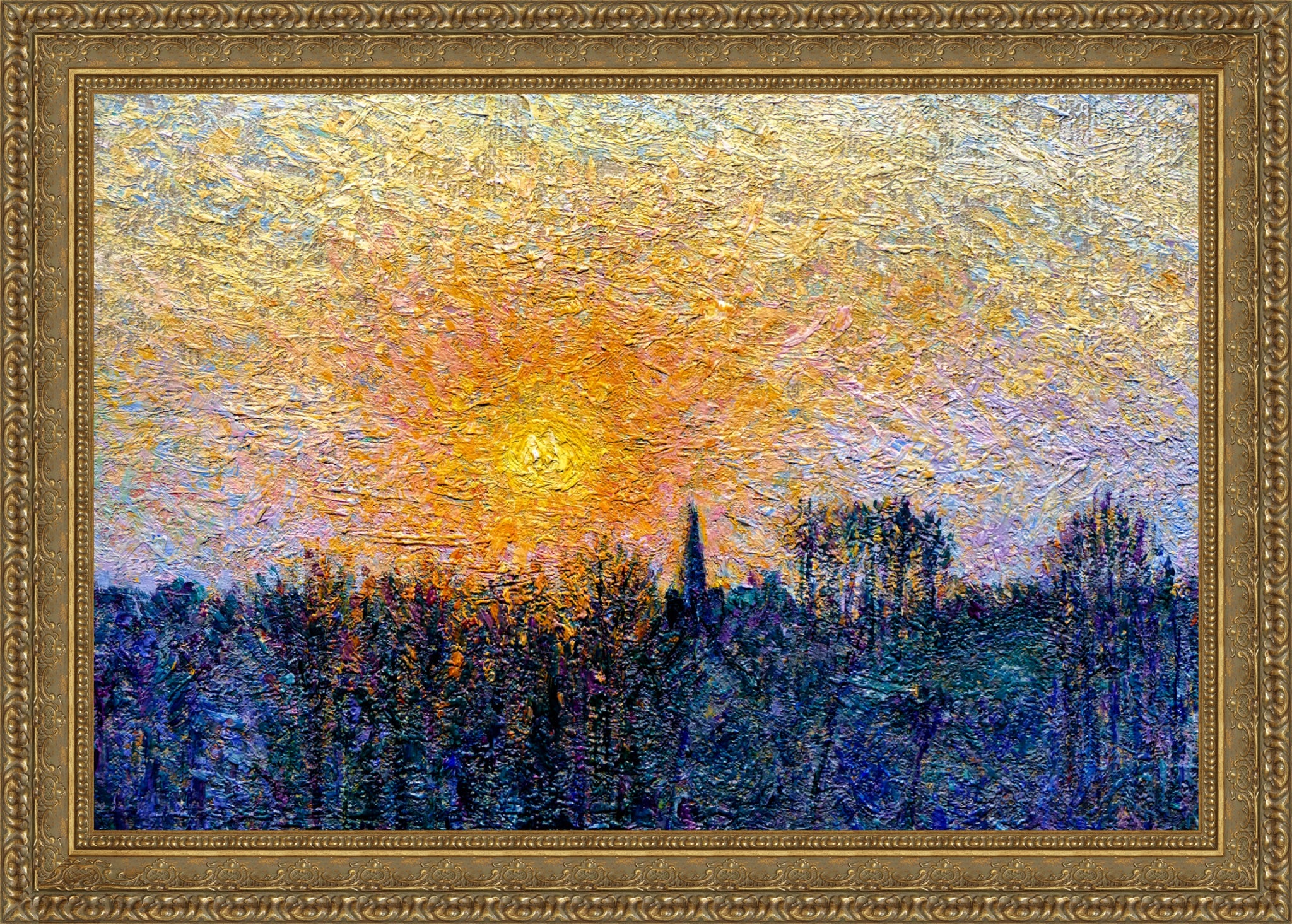 View of Bazincourt, Sunset