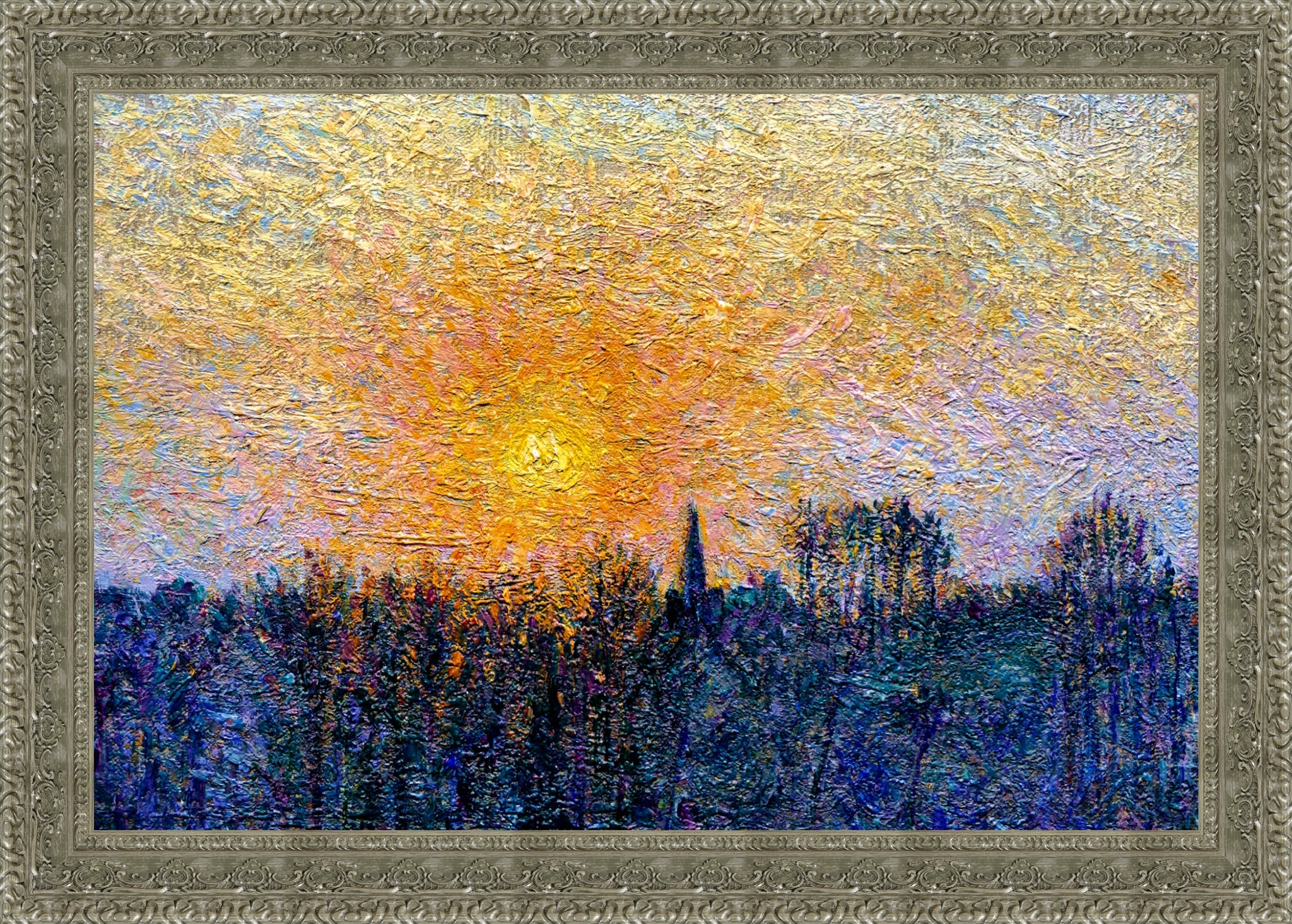 View of Bazincourt, Sunset