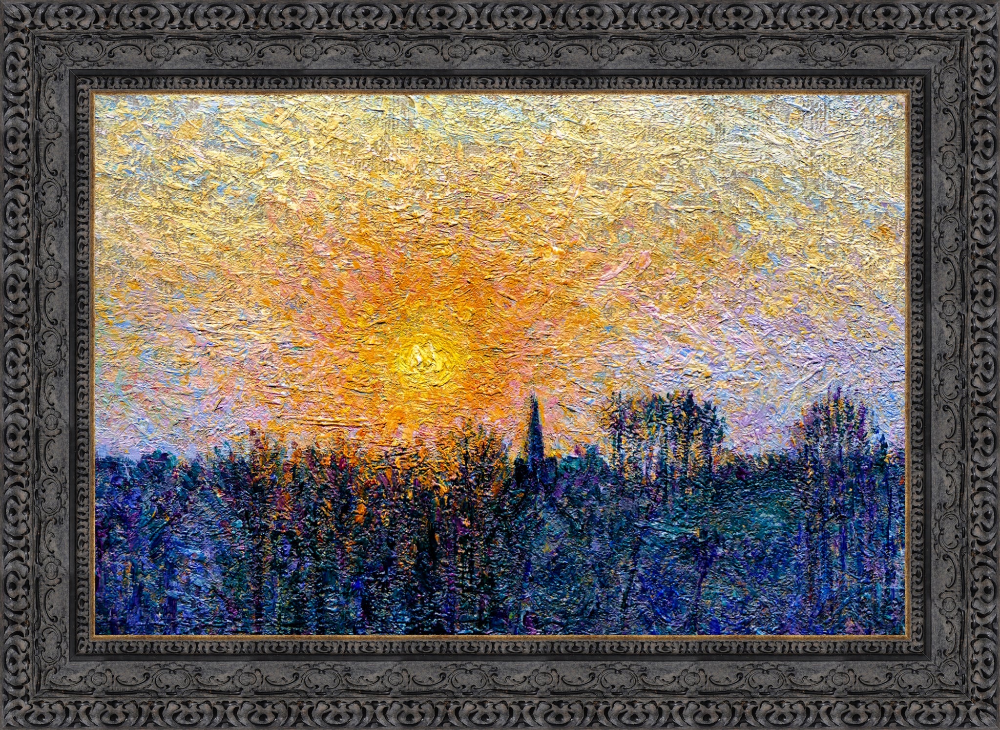 View of Bazincourt, Sunset