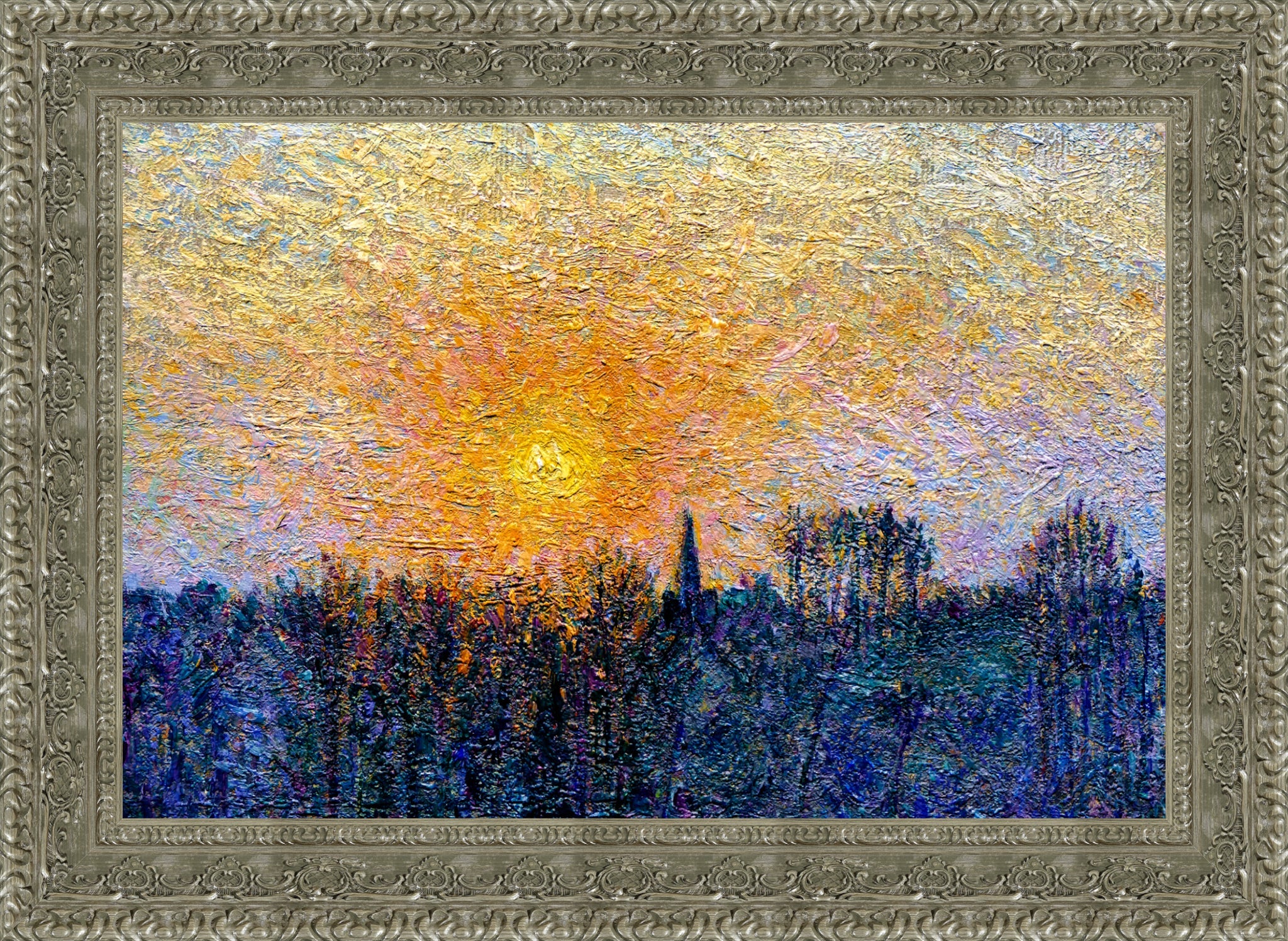 View of Bazincourt, Sunset