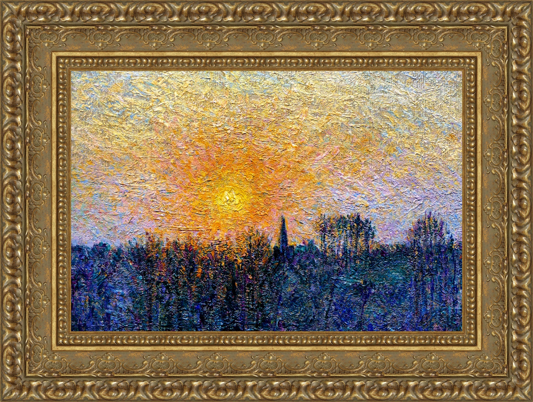 View of Bazincourt, Sunset