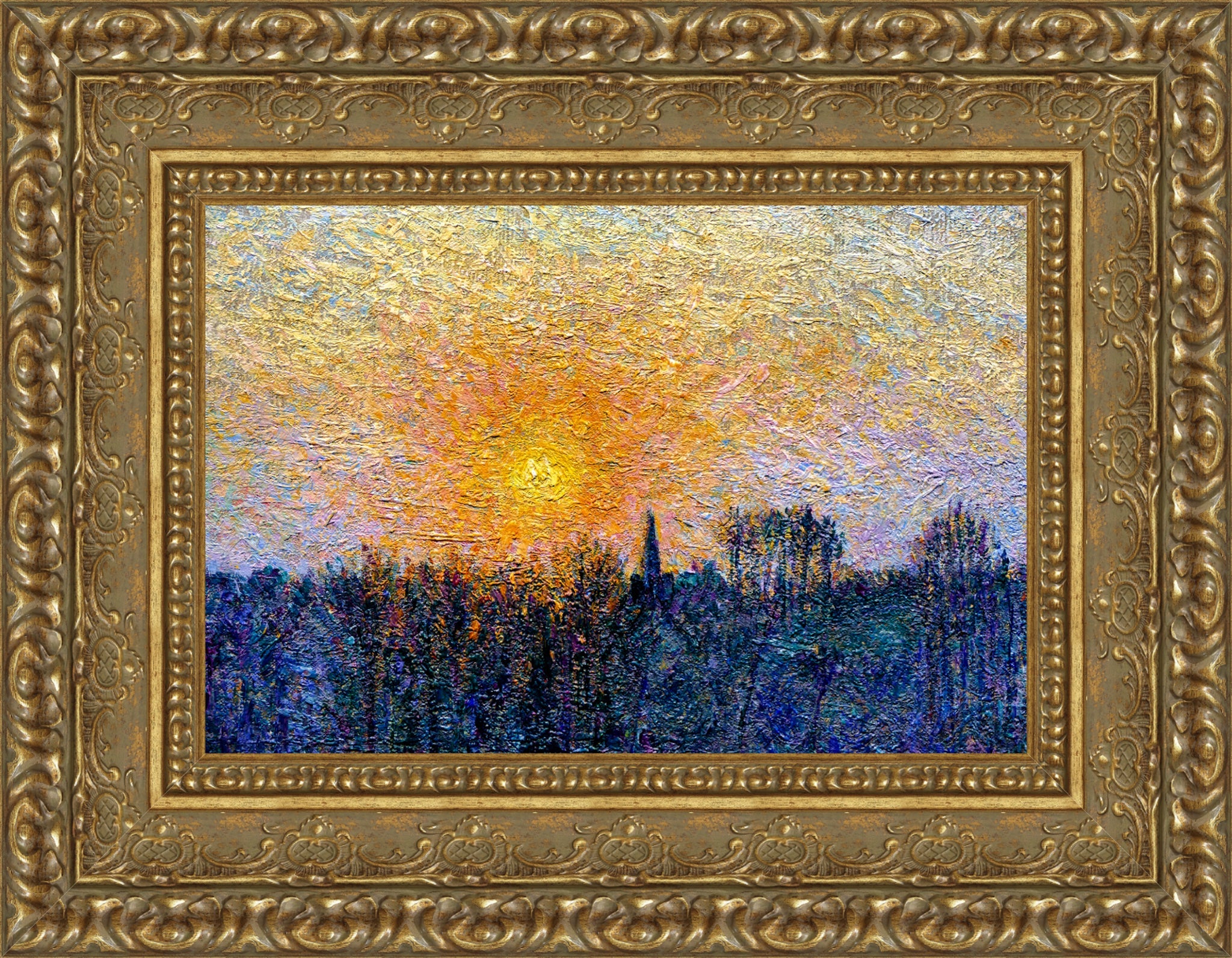 View of Bazincourt, Sunset