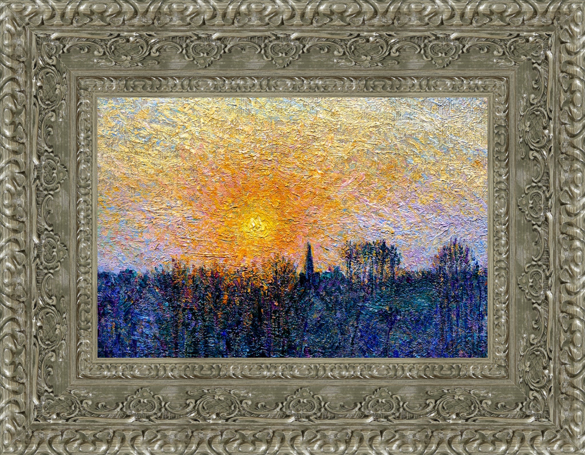 View of Bazincourt, Sunset