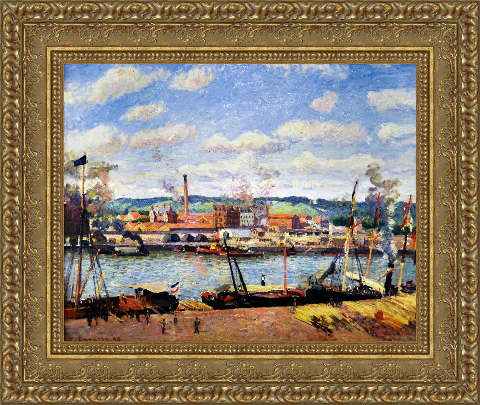 View of the Oissel Cotton Mill – Camille Pissarro, 1898