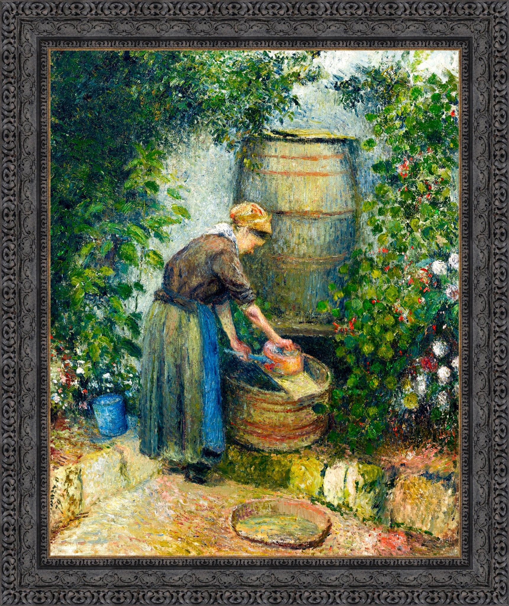 Woman Washing a Pan