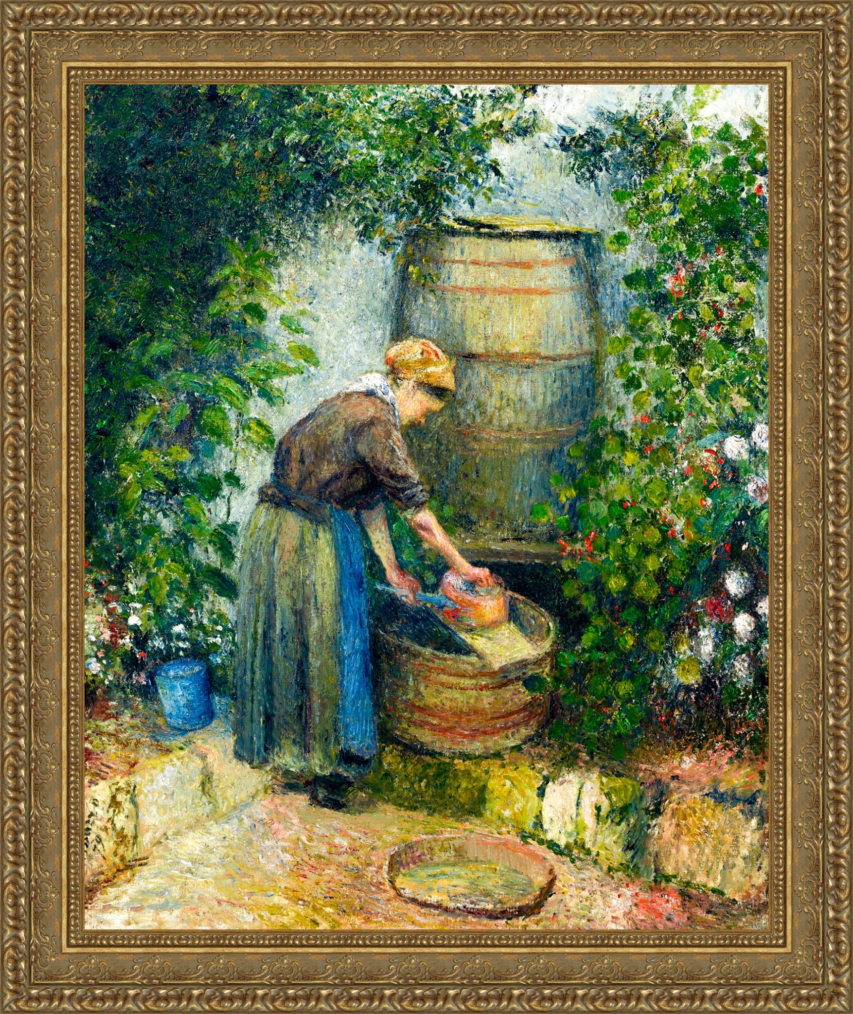 Woman Washing a Pan