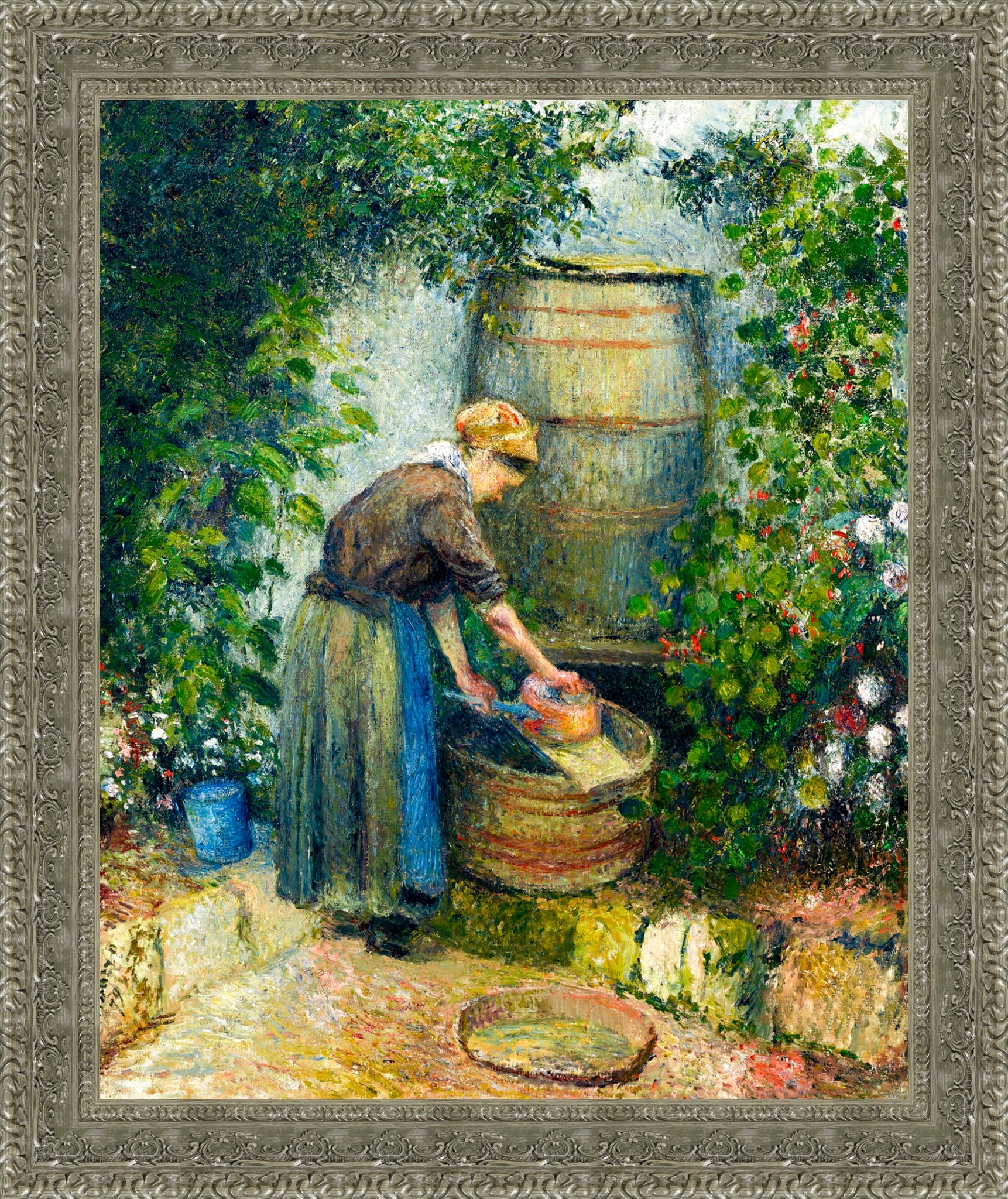 Woman Washing a Pan