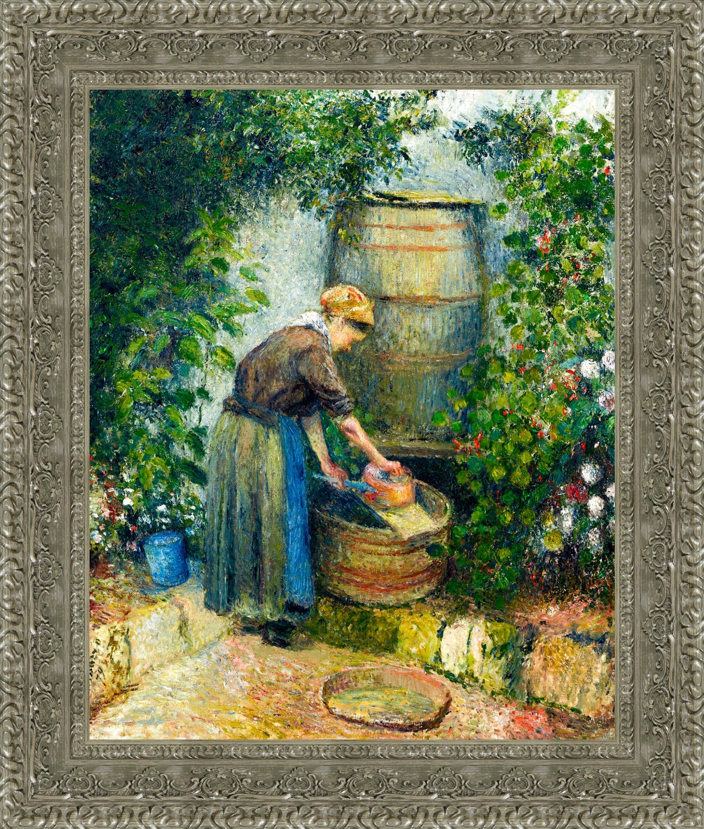 Woman Washing a Pan