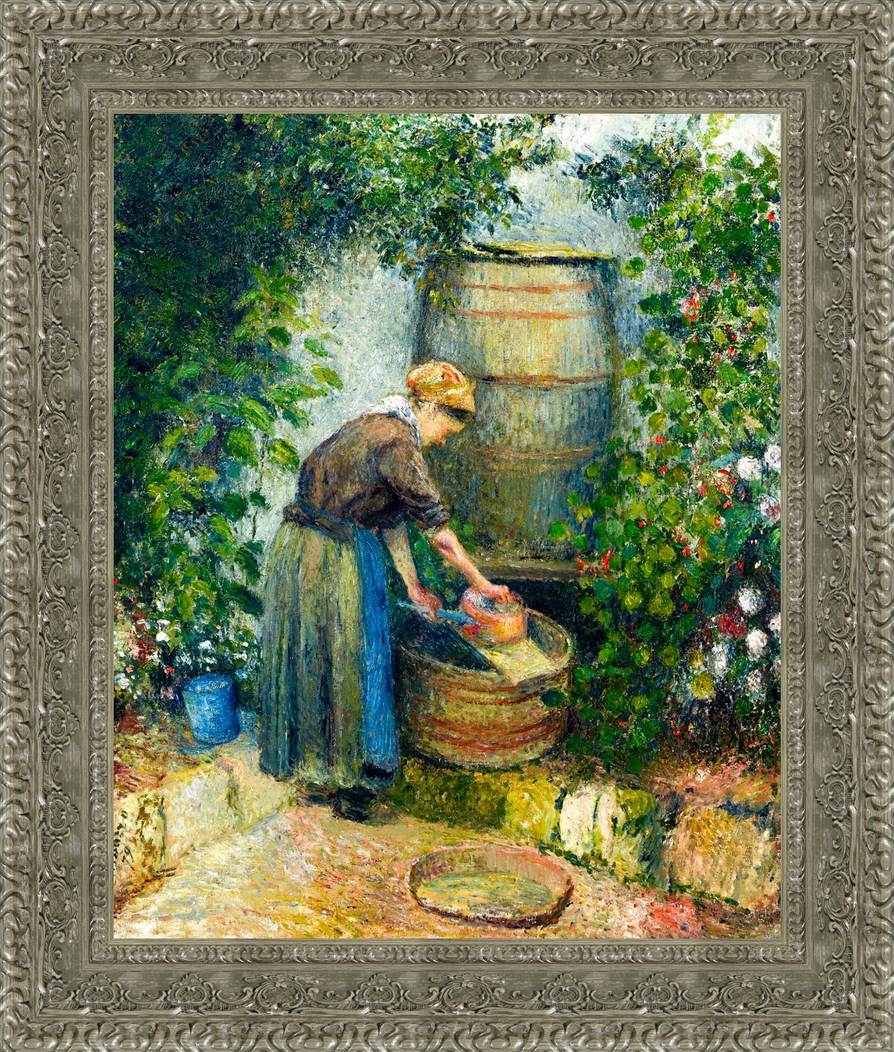 Woman Washing a Pan