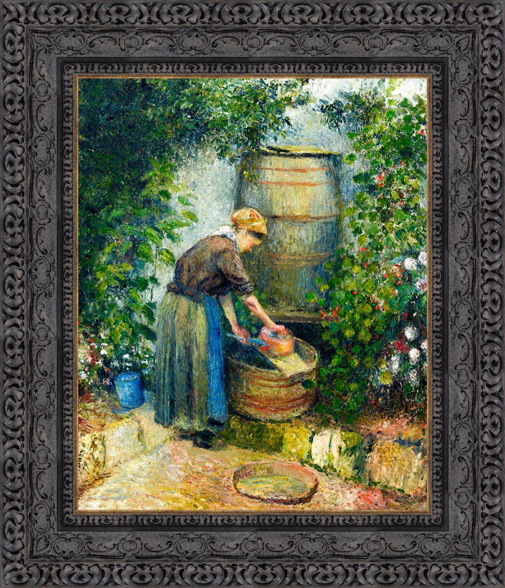 Woman Washing a Pan