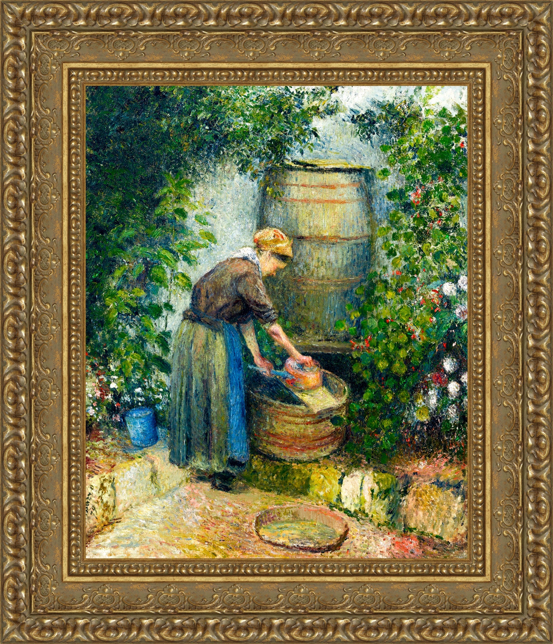 Woman Washing a Pan