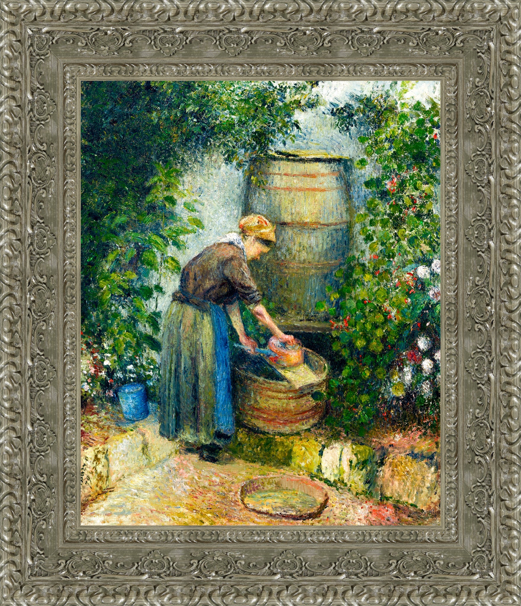 Woman Washing a Pan
