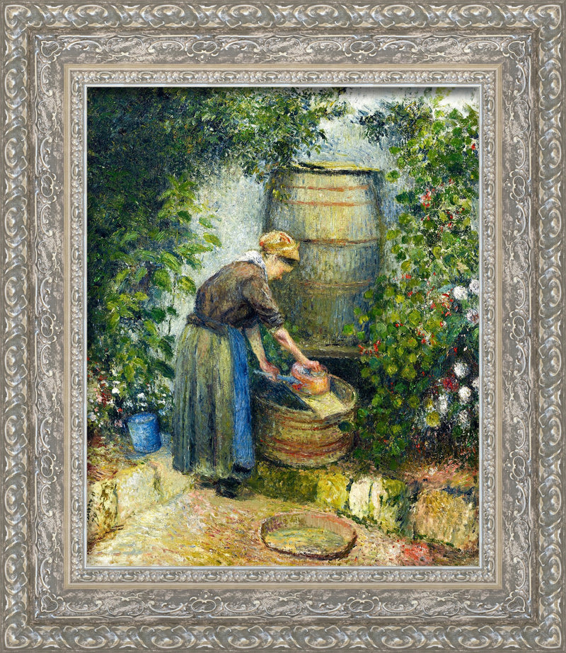 Woman Washing a Pan – Camille Pissarro, 1882