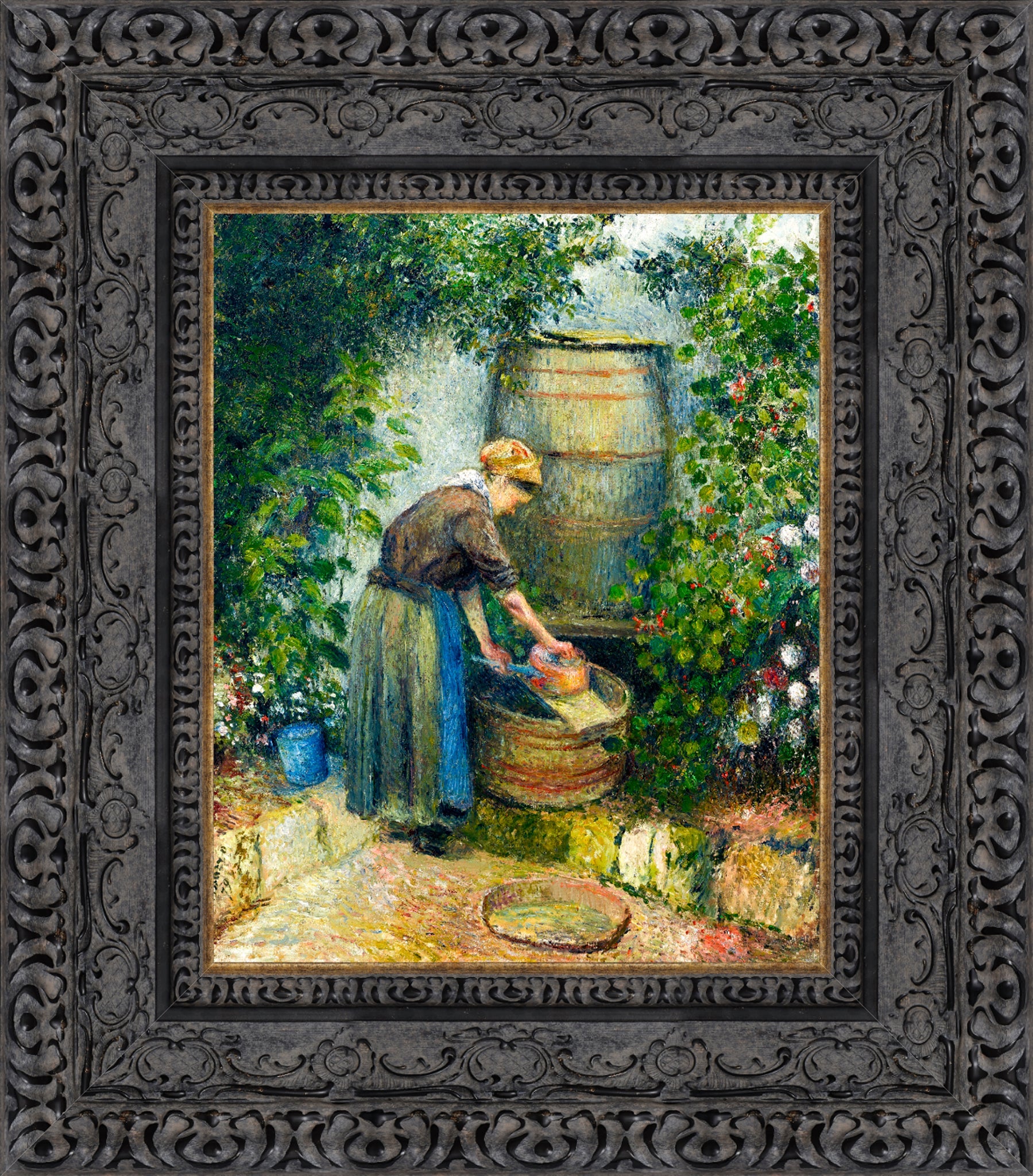 Woman Washing a Pan
