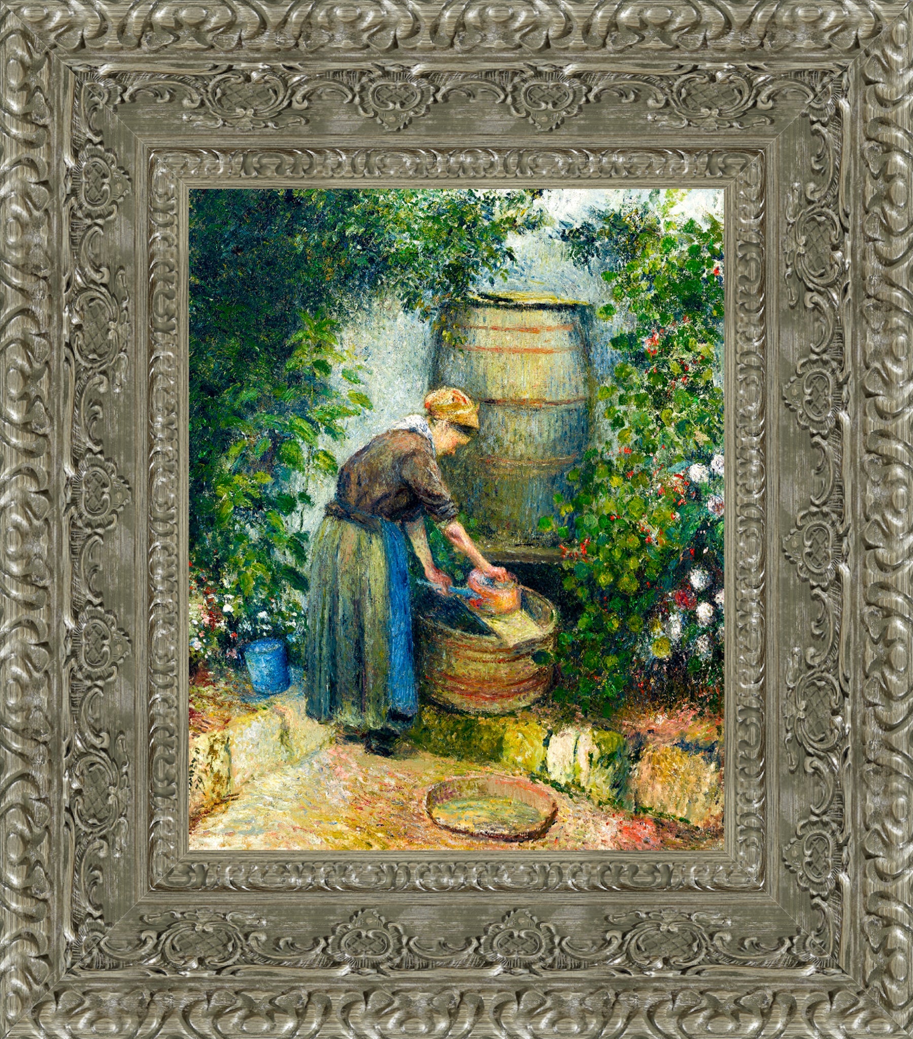Woman Washing a Pan