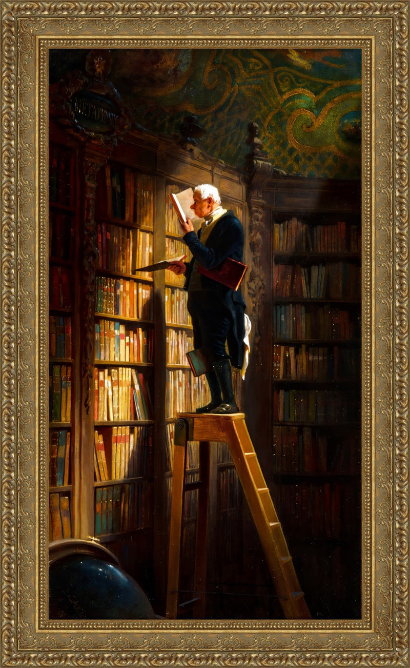The Bookworm – Carl Spitzweg, 1850